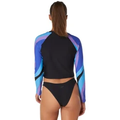 Rashguards-Speedo Crop Print Sleeve Rashguard