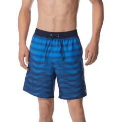 Swim Trunks & Boardshorts-Speedo Digital Tides Seaside Volley 18" Blue