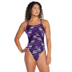 Racing|One Pieces-Speedo Disco Boom Flyback Team Purple