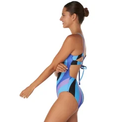 Recreation|Fitness-Speedo Double Crossback One Piece Multi