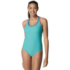 Recreation|Fitness-Speedo Double Strap Racerback One Piece Teal