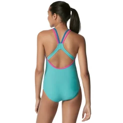 Recreation|Fitness-Speedo Double Strap Racerback One Piece Teal