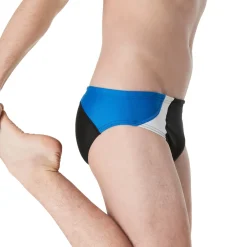 Briefs-Speedo Dual Colorblock One Brief Black Blue
