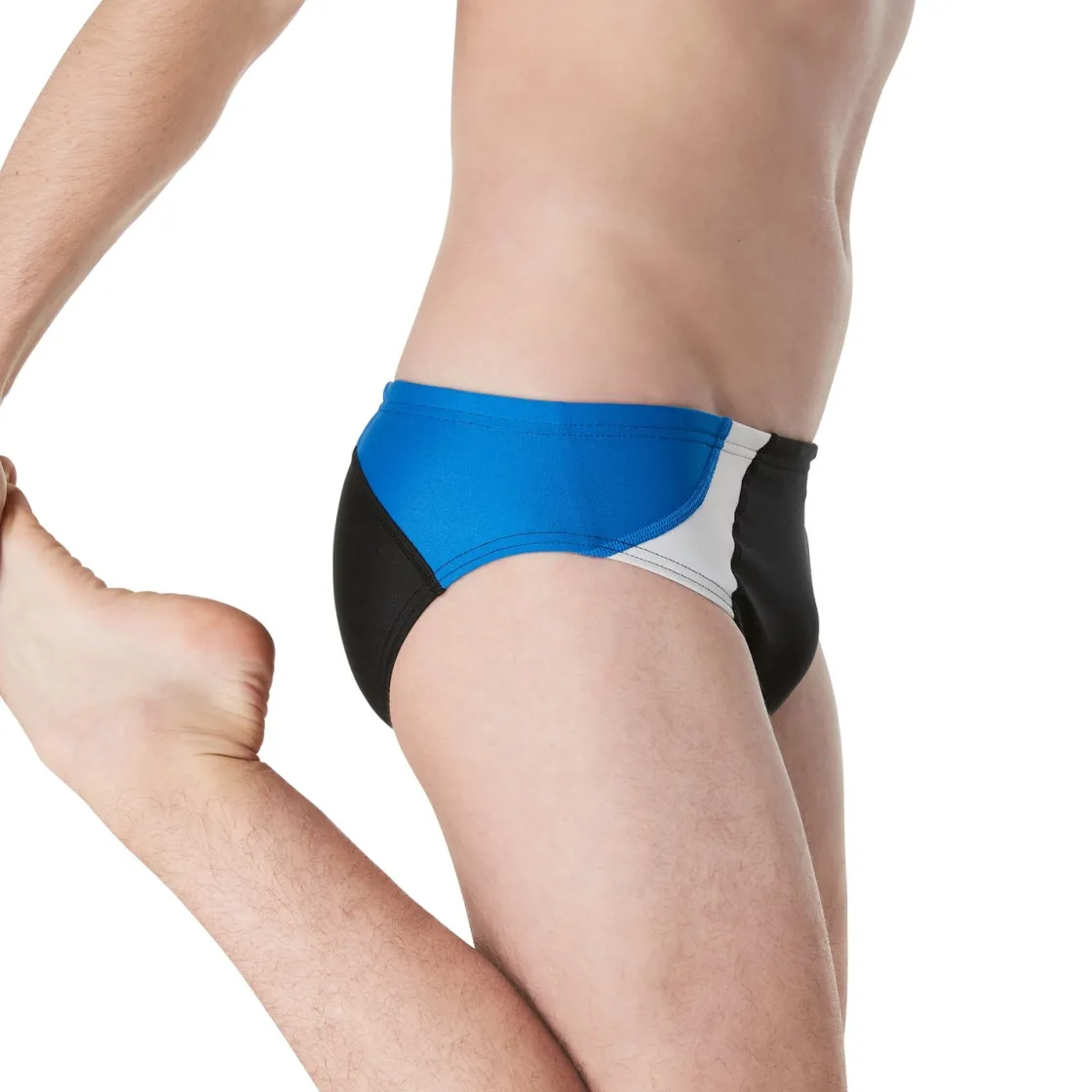Briefs-Speedo Dual Colorblock One Brief Black Blue