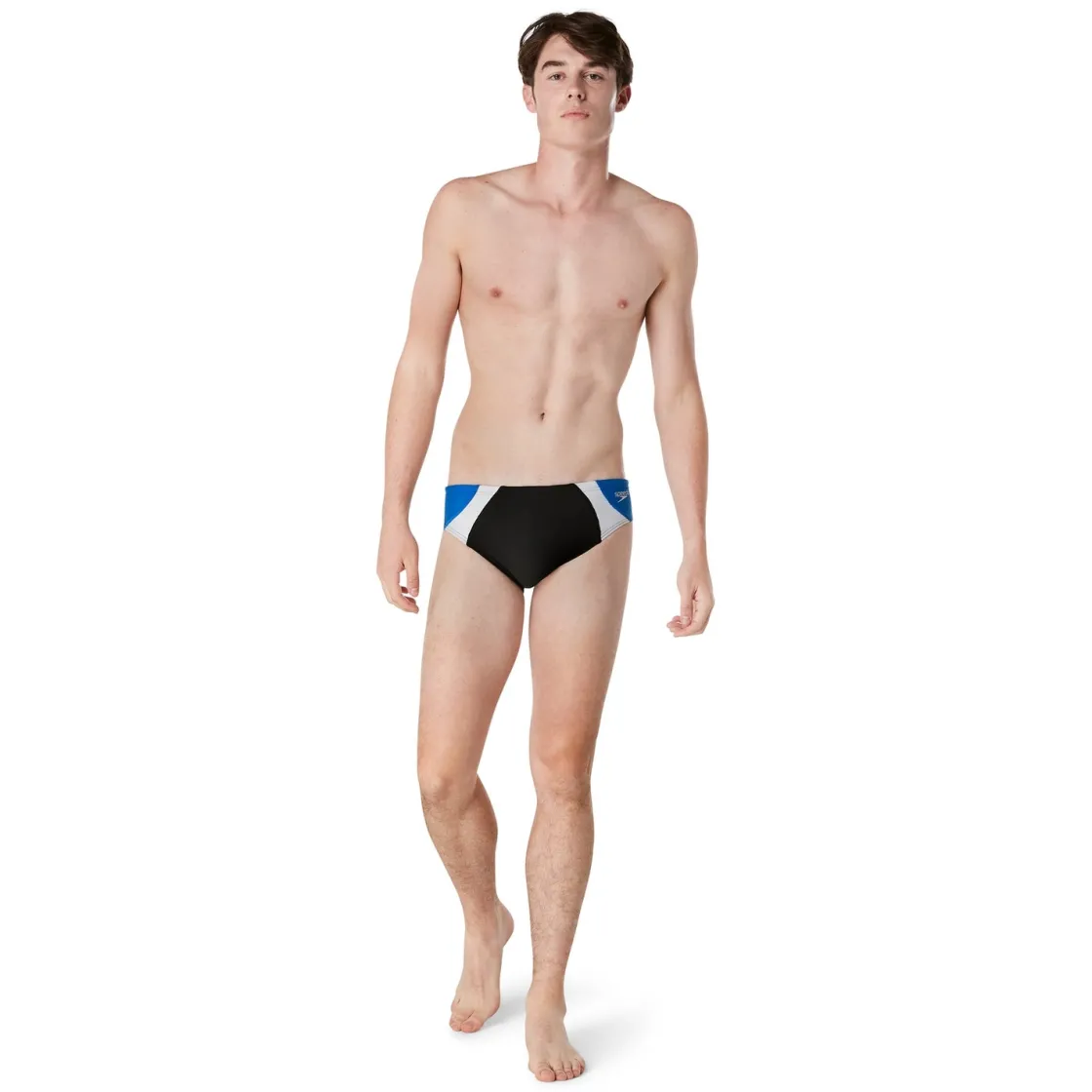 Briefs-Speedo Dual Colorblock One Brief Black Blue