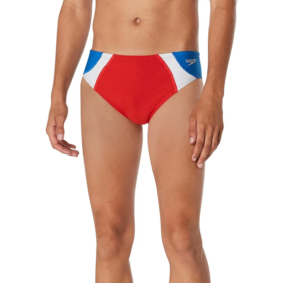 Briefs-Speedo Dual Colorblock One Brief High Risk Red