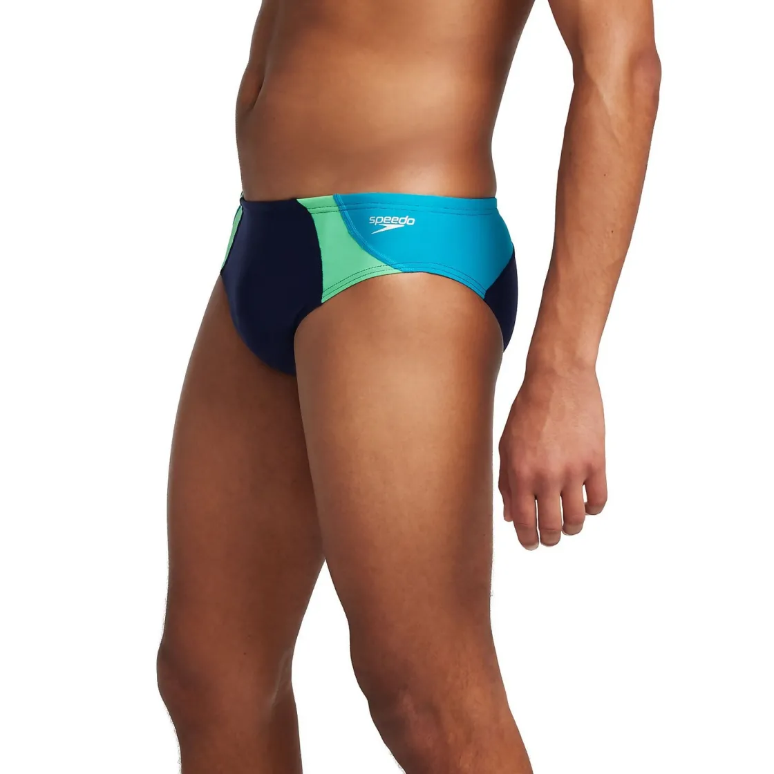 Briefs-Speedo Dual Colorblock One Brief Peacoat