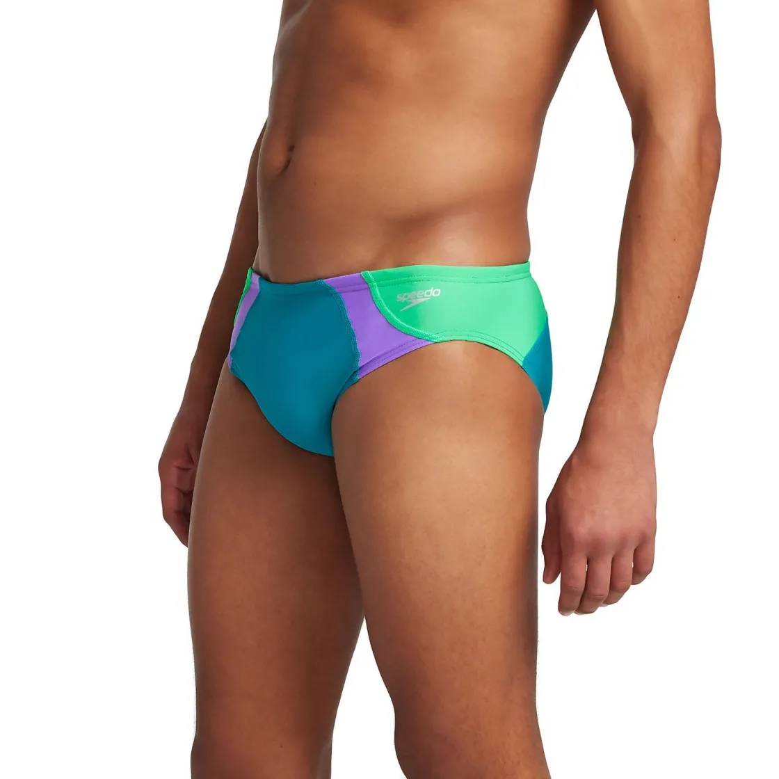 Briefs-Speedo Dual Colorblock One Brief Aquarium Blue