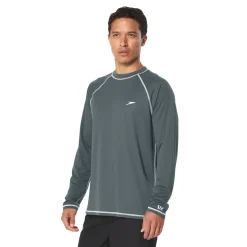 Teamwear|Rashguards-Speedo Easy Long Sleeve Swim Rashguard Granite
