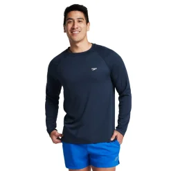 Teamwear|Rashguards-Speedo Easy Long Sleeve Swim Rashguard Navy