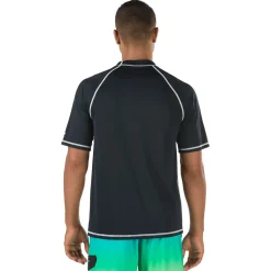 Teamwear|Rashguards-Speedo Easy Short Sleeve Swim Rashguard Black