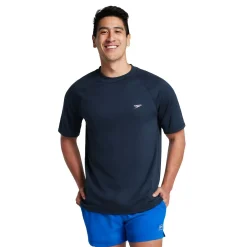Teamwear|Rashguards-Speedo Easy Short Sleeve Swim Rashguard Navy
