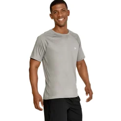 Rashguards|Teamwear-Speedo Easy Solid Short Sleeve Swim Rashguard Monument