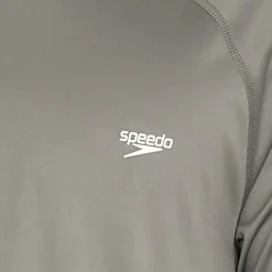 Rashguards|Teamwear-Speedo Easy Solid Short Sleeve Swim Rashguard Monument