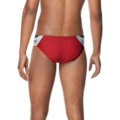 Briefs-Speedo Edge Splice Brief Navy Red