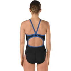 Fitness|Training-Speedo Endurance+ - Solid Flyback Training One Piece Blue/Black
