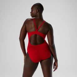 Fitness|Training-Speedo Endurance+ - Solid Flyback Training One Piece Red