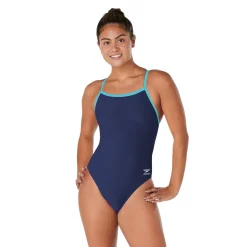 Fitness|Training-Speedo Endurance+ - Solid Flyback Training One Piece Navy Blue