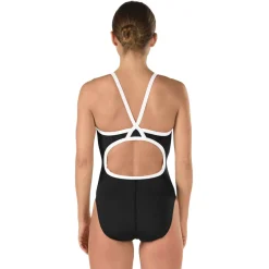 Fitness|Training-Speedo Endurance+ - Solid Flyback Training One Piece Black White