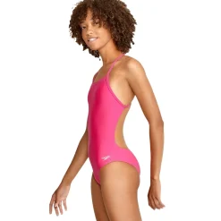 Fitness|Training-Speedo Endurance - Solid One Back One Piece Pink Glow