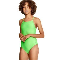 Fitness|Training-Speedo Endurance - Solid One Back One Piece Green Gecko