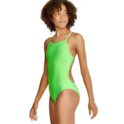 Fitness|Training-Speedo Endurance - Solid One Back One Piece Green Gecko