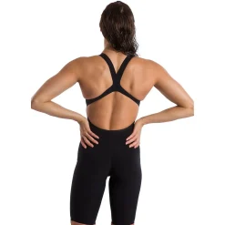 Tech Suits-Speedo Fastskin Lzr Pure Valor Open Back Kneeskin - Fina Approved Black