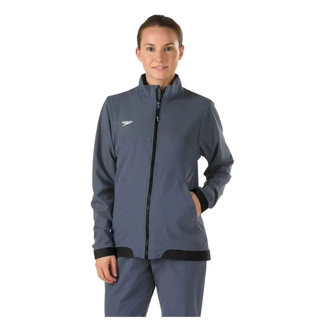 Teamwear-Speedo Female Tech Warm Up Jacket Black