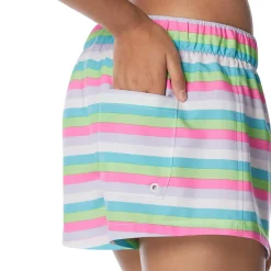 Teamwear-Speedo Female Vibe Volley Multi Stripe Green