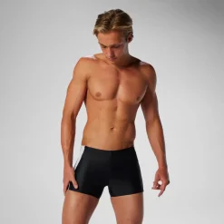 Square Legs-Speedo Fitness Splice Square Leg Black