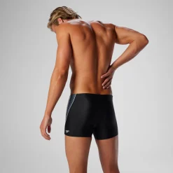 Square Legs-Speedo Fitness Splice Square Leg Black
