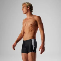 Square Legs-Speedo Fitness Splice Square Leg Black