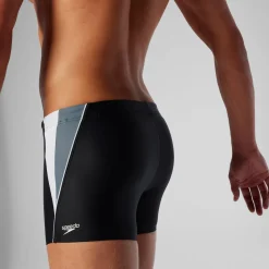 Square Legs-Speedo Fitness Splice Square Leg Black