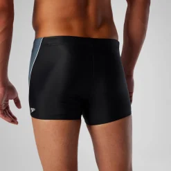 Square Legs-Speedo Fitness Splice Square Leg Black