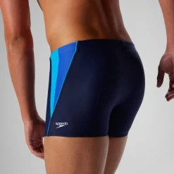 Square Legs-Speedo Fitness Splice Square Leg Navy