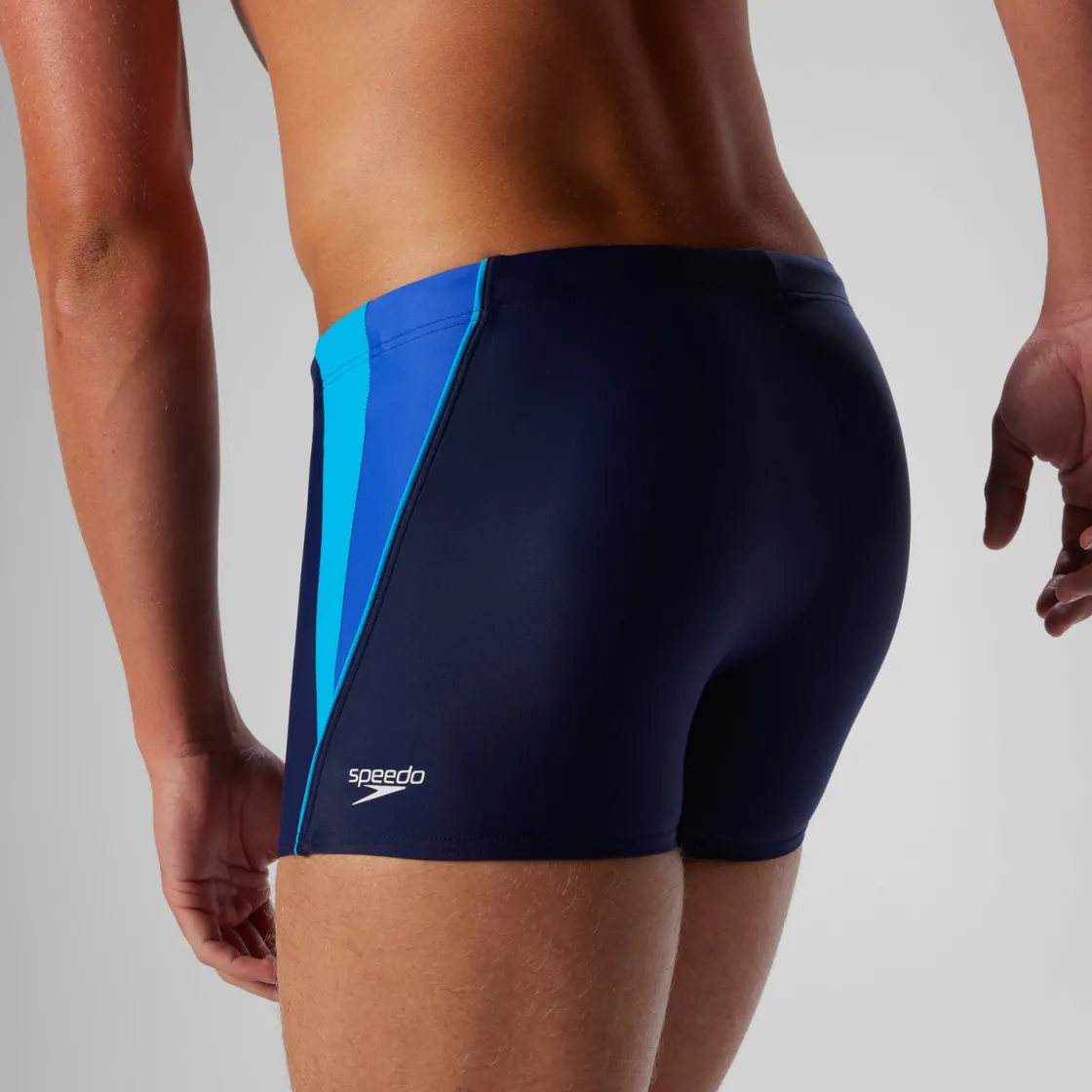 Square Legs-Speedo Fitness Splice Square Leg Navy