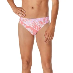 Briefs-Speedo Floatable Floral Print Beachstar Brief 2" Coral Pink