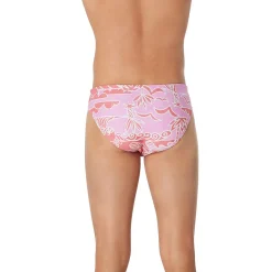 Briefs-Speedo Floatable Floral Print Beachstar Brief 2" Coral Pink