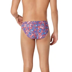 Briefs-Speedo Floatable Floral Print Beachstar Brief 2" Red