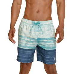 Swim Trunks & Boardshorts-Speedo Floral Reign Redondo Edge Volley 18" Turquoise