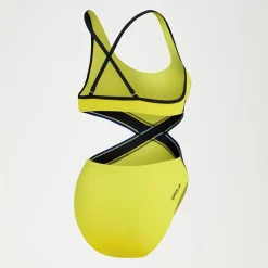 One Pieces-Speedo Flu3nte Convertible Cut Out Swimsuit Bitter Lime