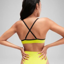 One Pieces-Speedo Flu3nte Convertible Cut Out Swimsuit Bitter Lime