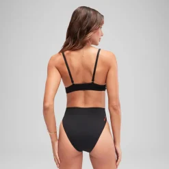 One Pieces-Speedo Flu3nte Convertible Cut Out Swimsuit Anthracite