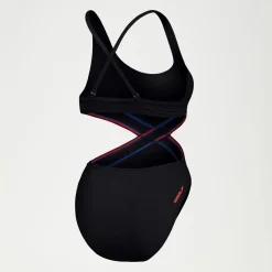 One Pieces-Speedo Flu3nte Convertible Cut Out Swimsuit Anthracite