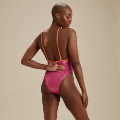 One Pieces-Speedo Flu3nte Foil Convertible One Piece Pink