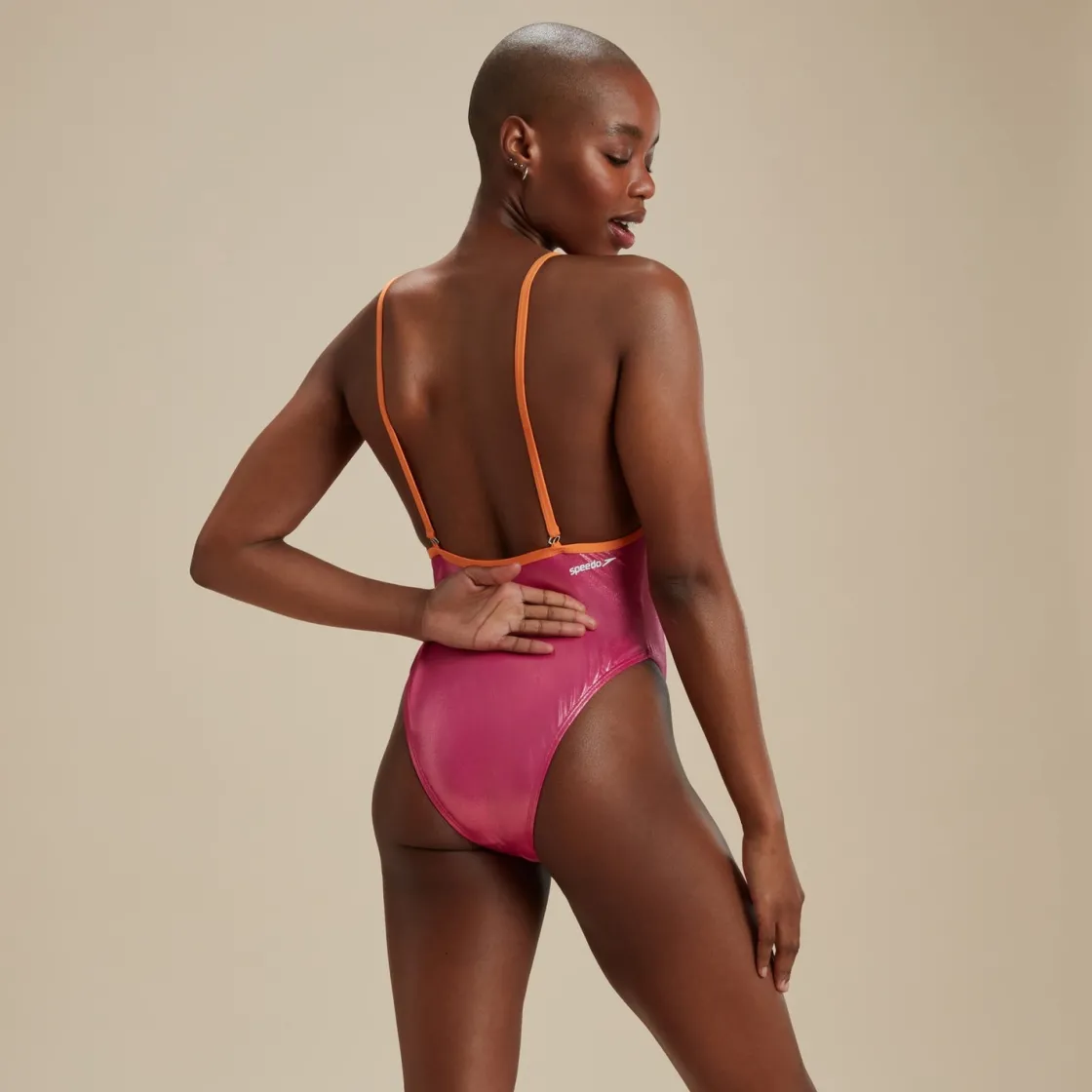 One Pieces-Speedo Flu3nte Foil Convertible One Piece Pink