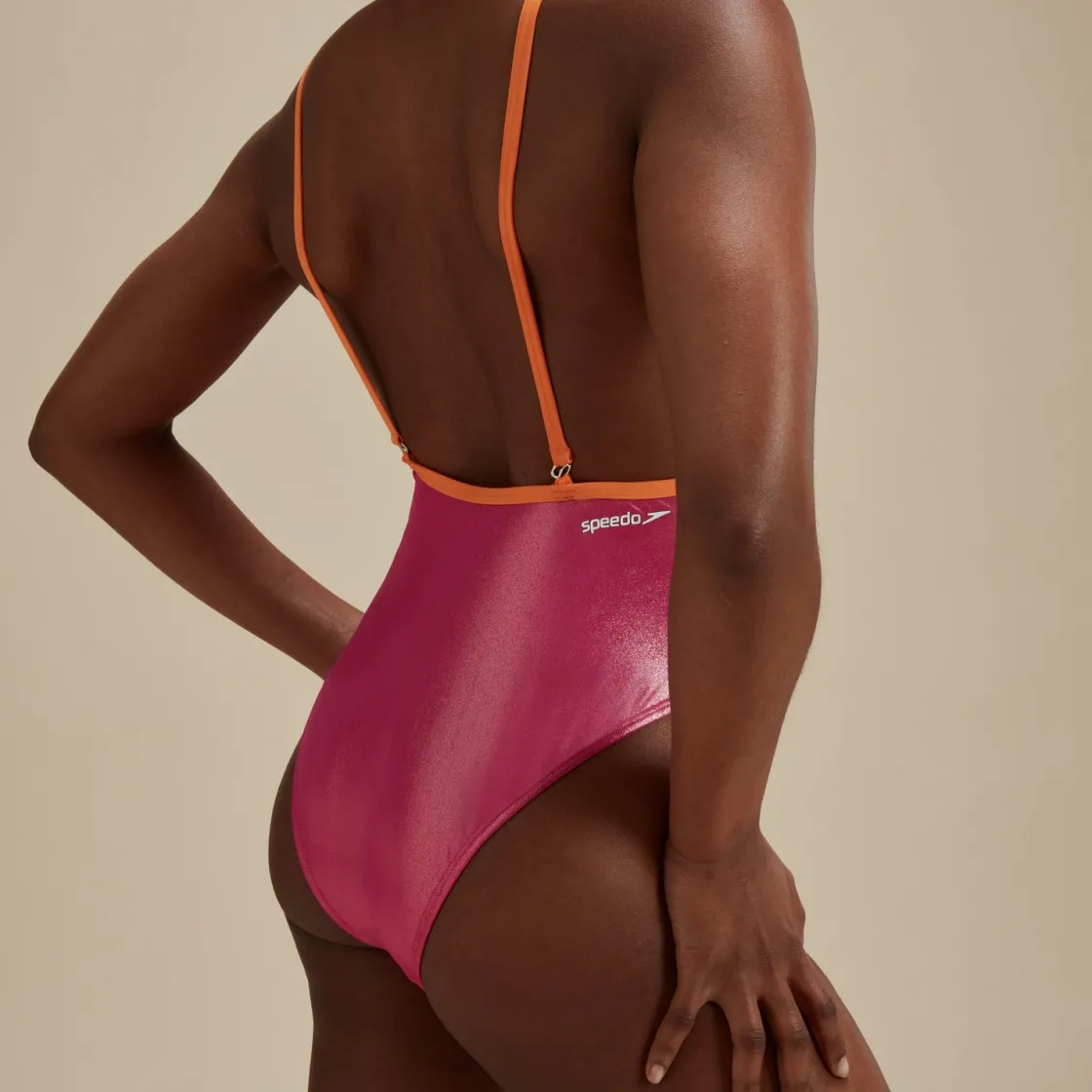 One Pieces-Speedo Flu3nte Foil Convertible One Piece Pink