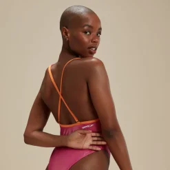 One Pieces-Speedo Flu3nte Foil Convertible One Piece Pink