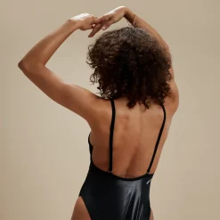 One Pieces-Speedo Flu3nte Foil Convertible Strap Solid One Piece Black