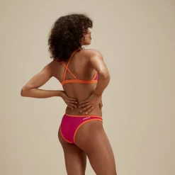 Two Pieces-Speedo Flu3nte Foil Convertible Top Pink